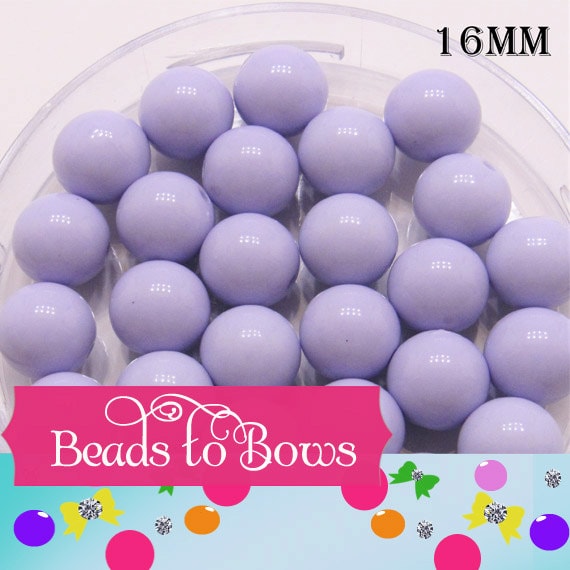 10 ct 16mm Lavender Bubblegum Beads, Chunky Bubblegum Beads, Chunky Gumball Beads, Fairy Kei, Acrylic Bead