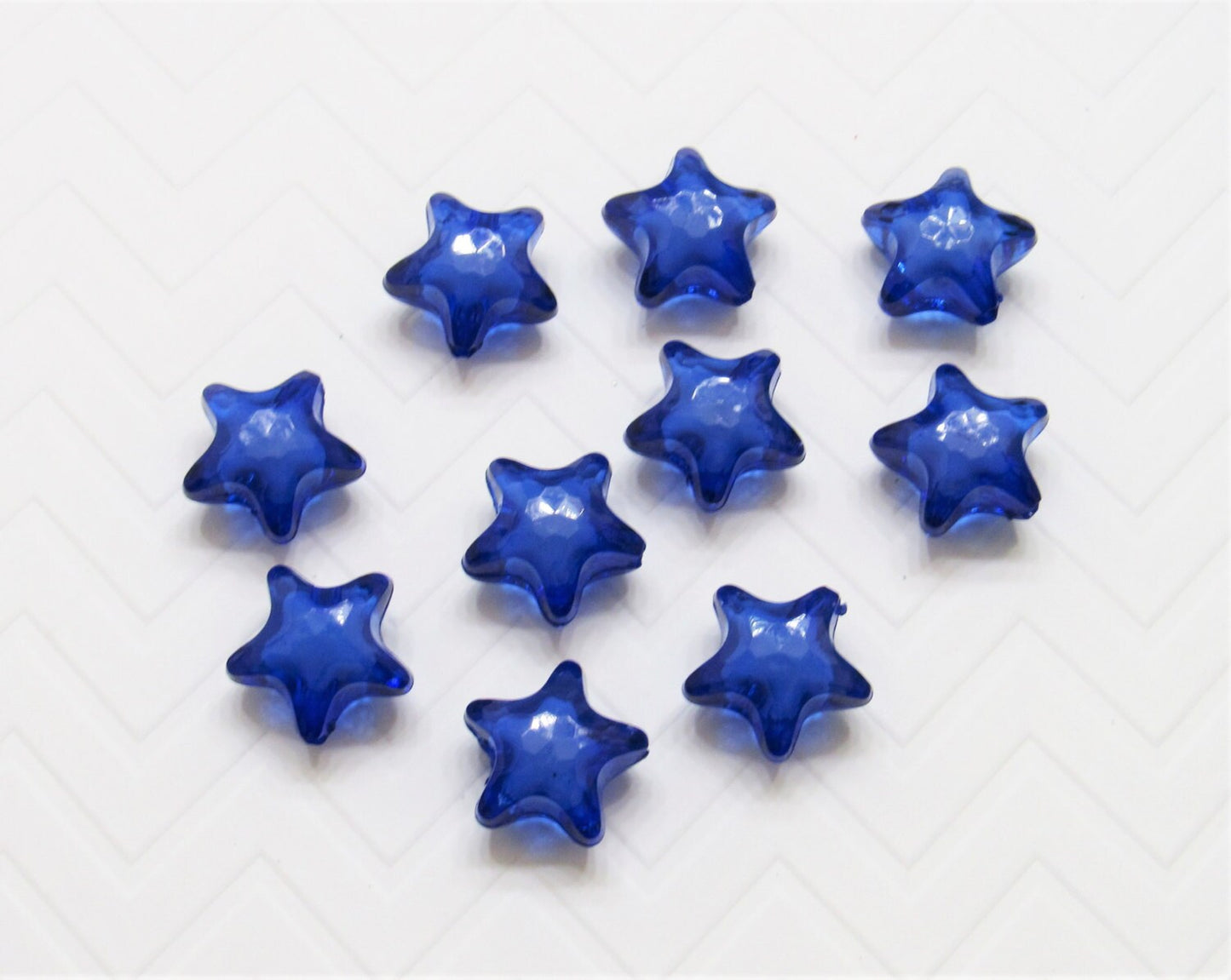 10 Star 25mm Star Bubblegum Bead, Chunky Star Bead, Bead In A Bead Supply Bead Star Bead, Transparent Bead, 4th Of July Necklace Star Bead