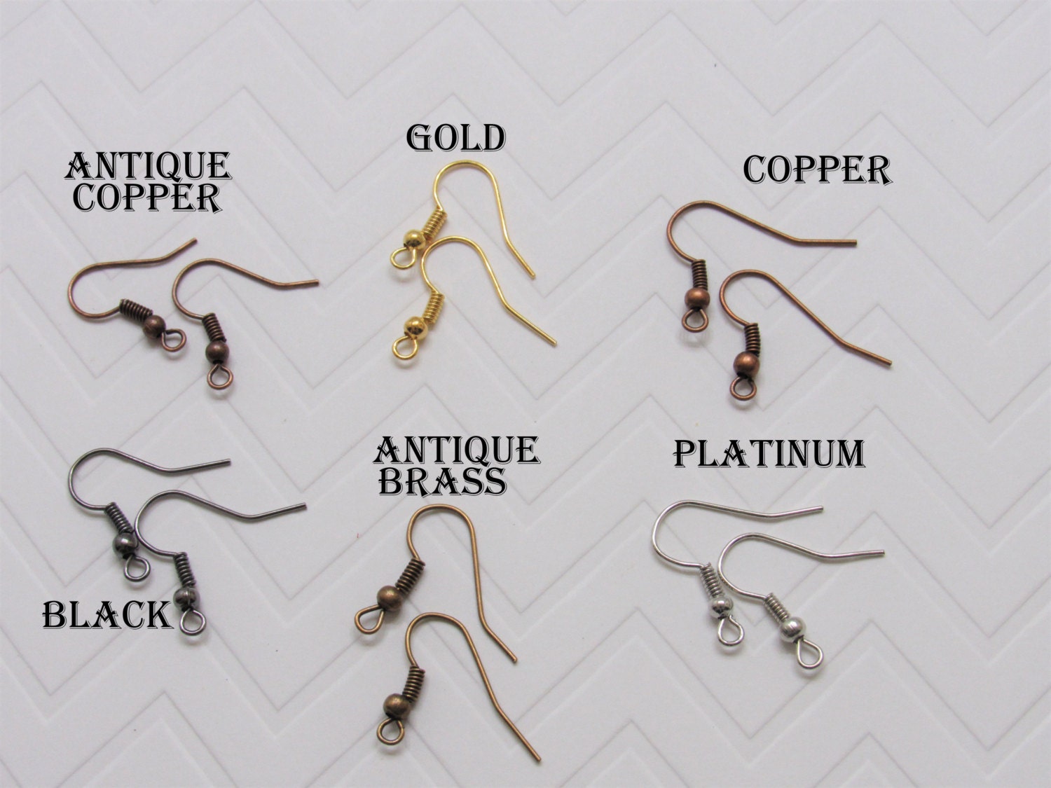 10 PairAntique Copper Earring Hooks And Ear Nuts, Earring Wires, Bead –  Beadstobows