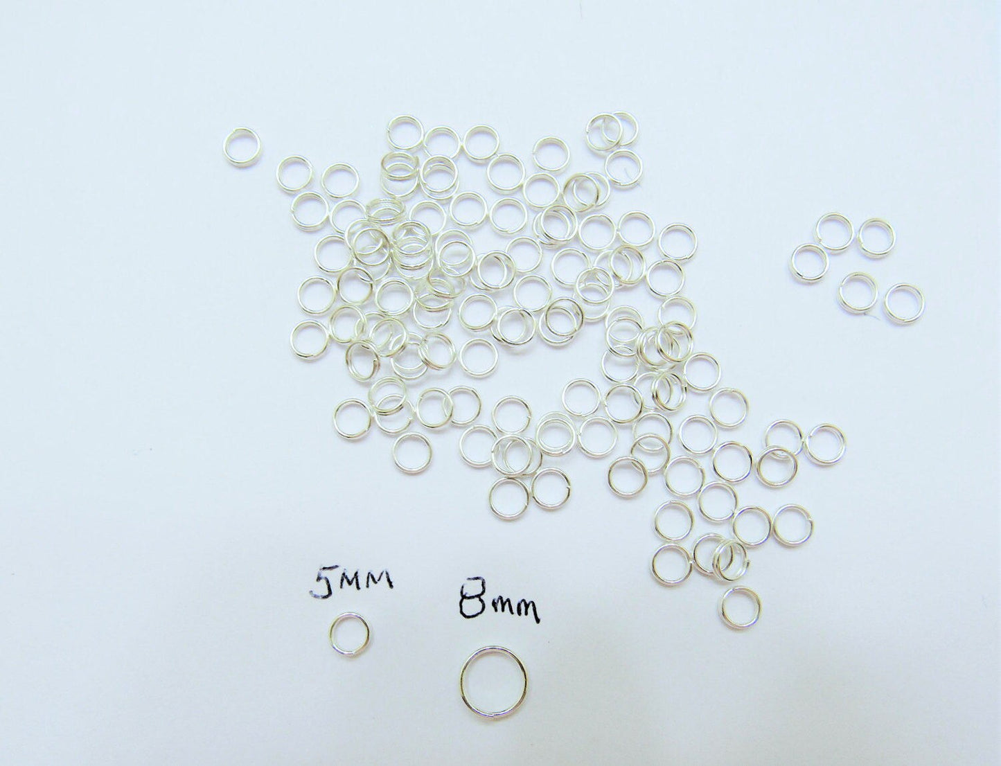 Quality 8mm Split Rings, Double Loop Split Rings, Supply,  Jewelry Findings, Split Rings Hold There Shape Better Than Standard Ones