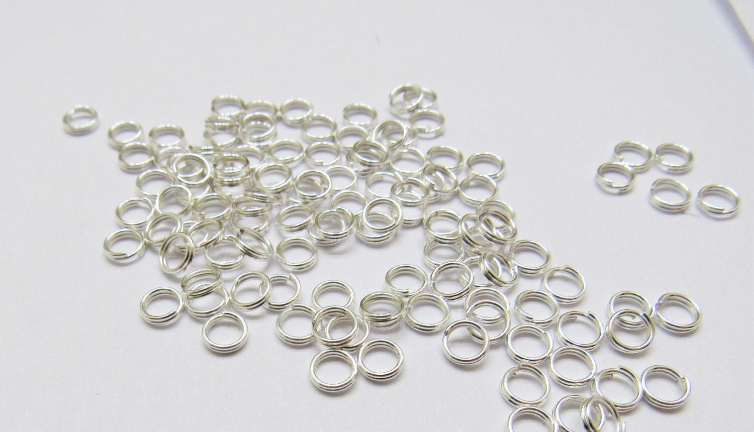 Quality 8mm Split Rings, Double Loop Split Rings, Supply,  Jewelry Findings, Split Rings Hold There Shape Better Than Standard Ones