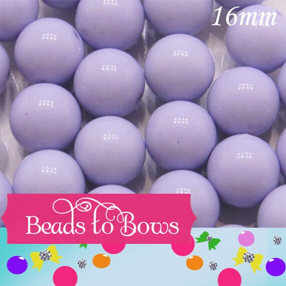 10 ct 16mm Lavender Bubblegum Beads, Chunky Bubblegum Beads, Chunky Gumball Beads, Fairy Kei, Acrylic Bead