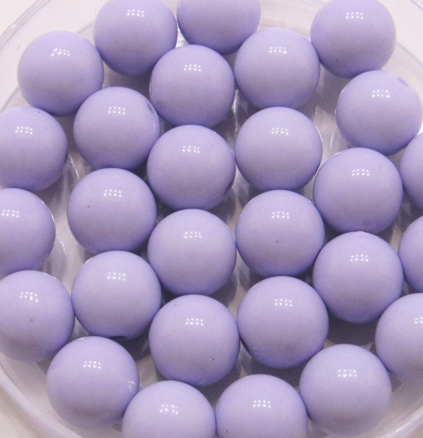 10 ct 16mm Lavender Bubblegum Beads, Chunky Bubblegum Beads, Chunky Gumball Beads, Fairy Kei, Acrylic Bead