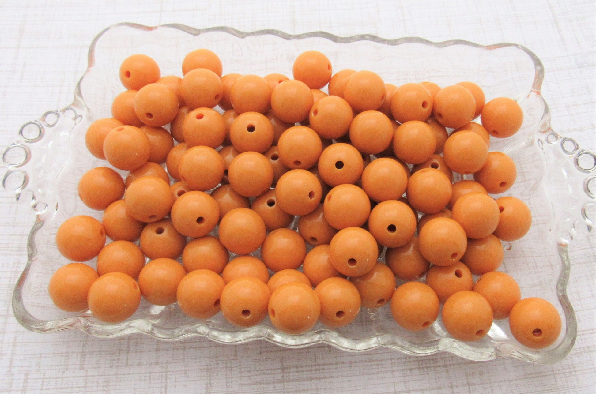 16mm Mustard Bubblegum Beads, Chunky Bubblegum Beads, Chunky Gumball Beads, Fairy Kei Beads, Chunky Necklace Supply, Round Acrylic Bead