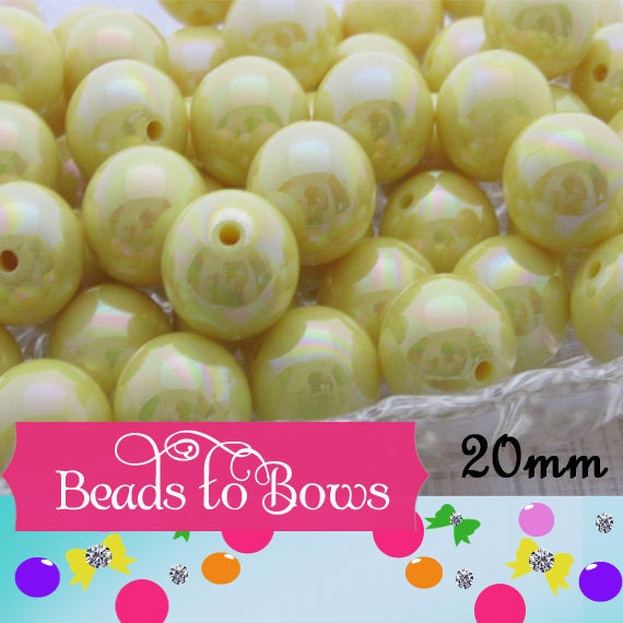 10Ct. 20mm AB Biscue Bubblegum Beads, Rainbow Beads, Bubblegum Beads, Chunky Rainbow Beads, Gumball Beads, Chunky Necklace  Supply