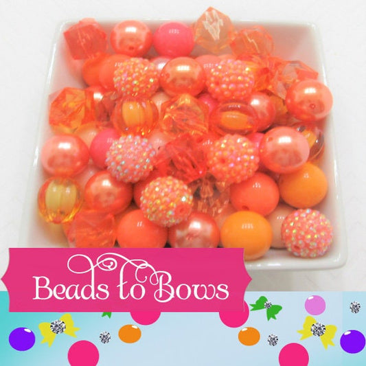 12 or 24Ct. 20mm Bubblegum Assorted Bubblegum Beads, Bulk Chunky Necklace Beads,  Acrylic Beads, Bubblegum Beads, Round Bubblegum Bead