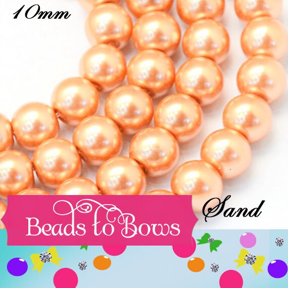 10mm Sand Bubblegum Pearls, Chunky Pearls, Gumball Pearl Beads, Bubblegum Necklace Supply Bead, Jewelry Supply, Gumball Bead Bubblegum Bead