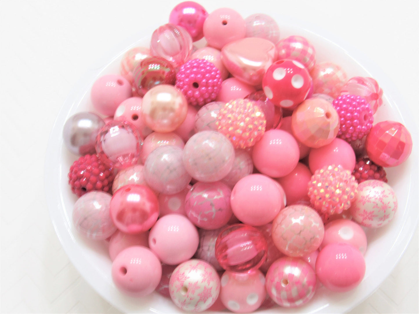 12Ct. 20mm Bubblegum Assorted Bubblegum Beads, Bulk Chunky Necklace Beads,  Acrylic Beads, Bubblegum Beads, Round Bubblegum Bead