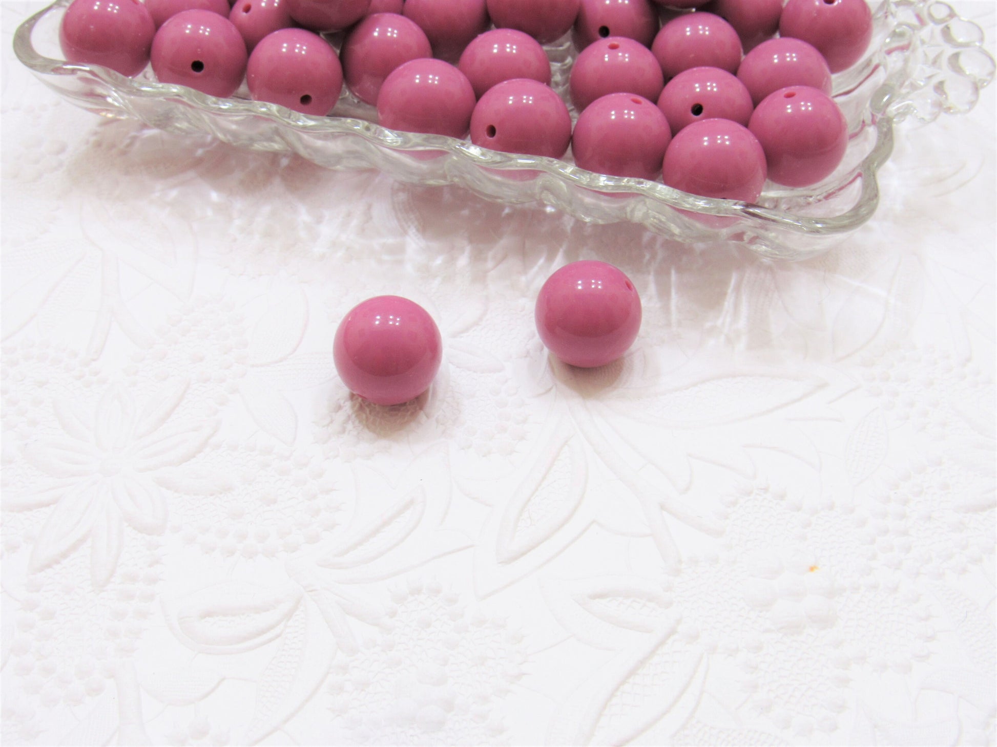 10 Ct. Mauve 20mm Bubblegum Beads, Chunky Bubblegum Beads, Gum Ball Beads, Chunky Bead Supply, Acrylic Bead, Mix or Match,