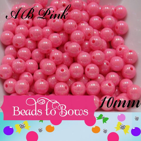 10mm AB Pink Bubblegum Beads, Chunky Bubblegum Beads, Gumball Beads, Acrylic Beads, Fairy Kawaii Bead Chunky Bubblegum Bead Chunky Bead