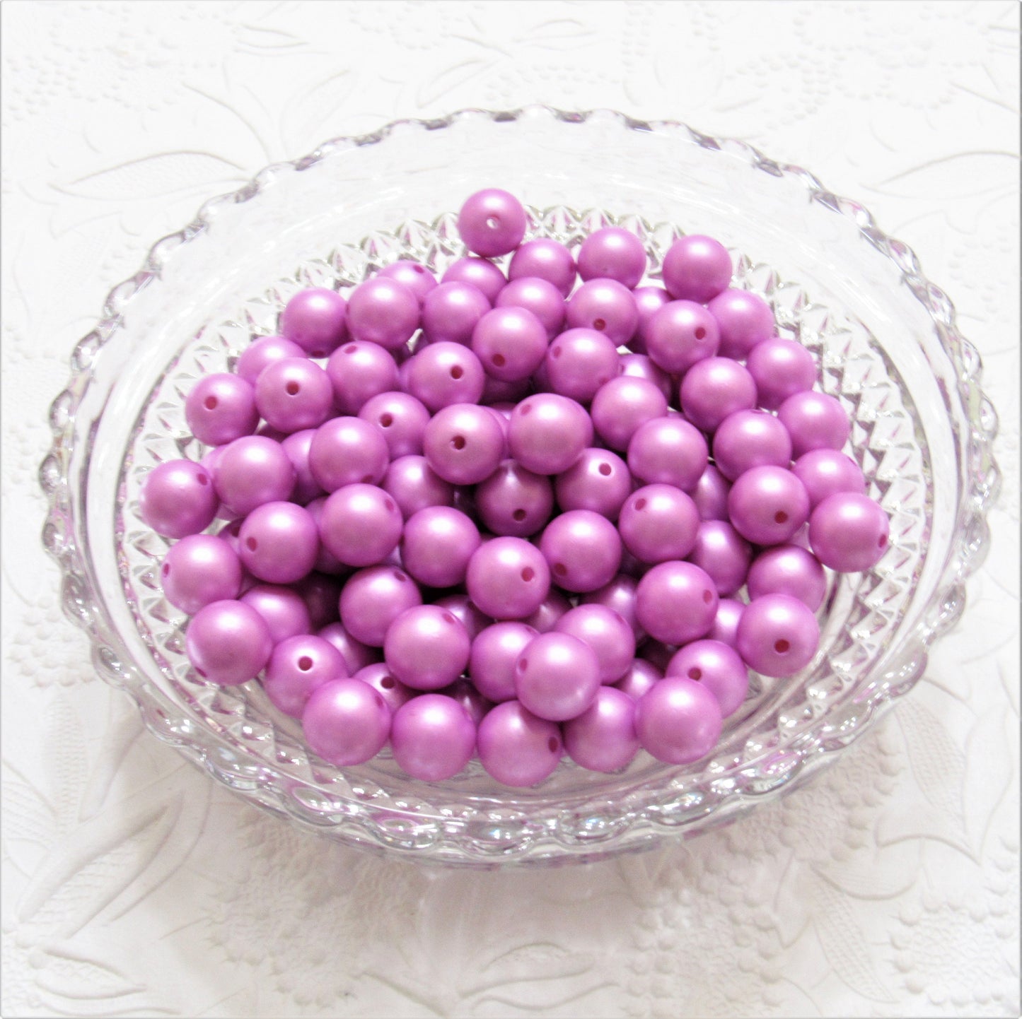 10 or 12mm Matte Lilac Bubblegum Pearl Beads, Gumball Beads, Pearl Beads, Bubblegum Pearls, Beading Supply, Jewelry Supply