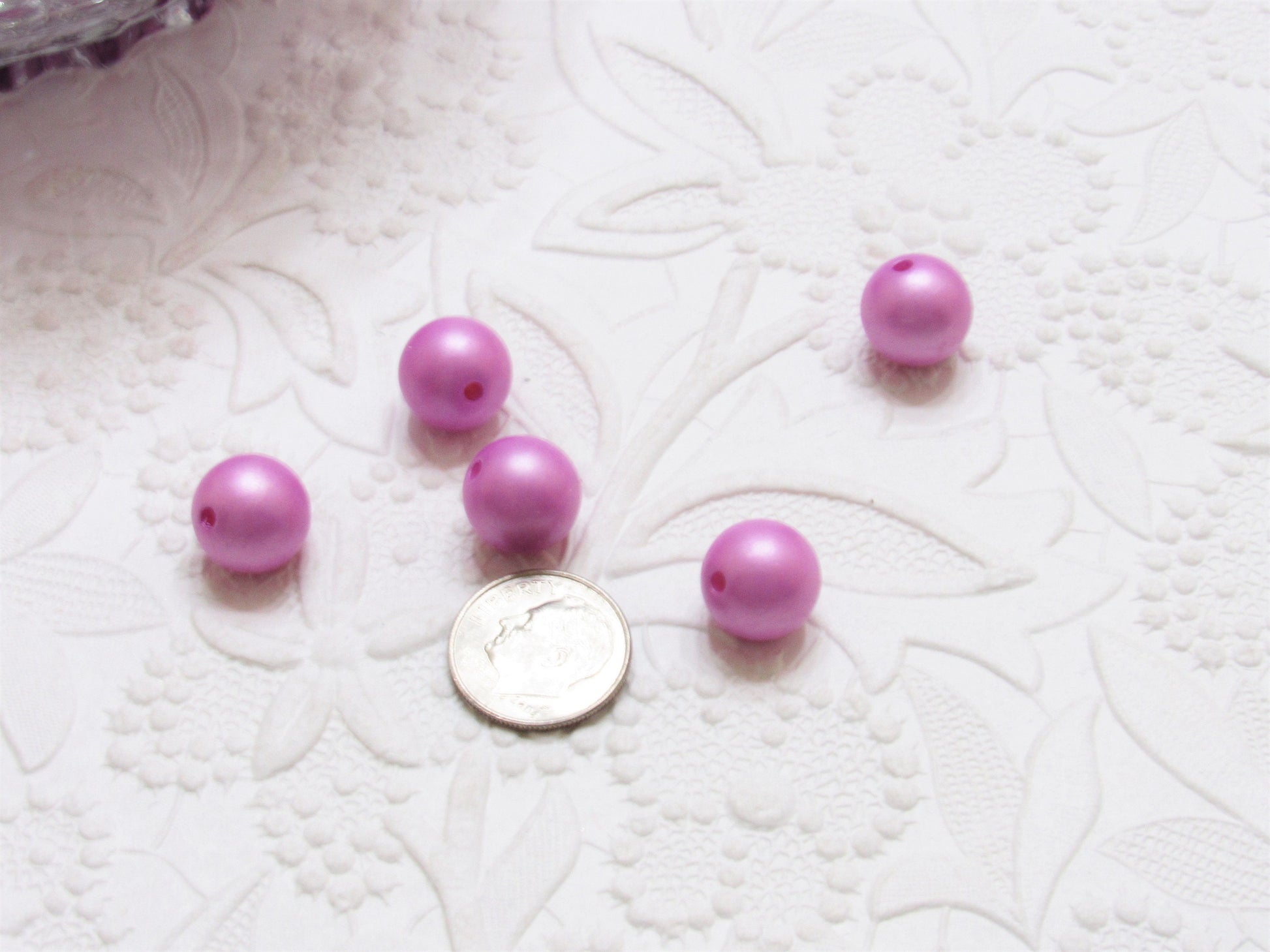 10 or 12mm Matte Lilac Bubblegum Pearl Beads, Gumball Beads, Pearl Beads, Bubblegum Pearls, Beading Supply, Jewelry Supply