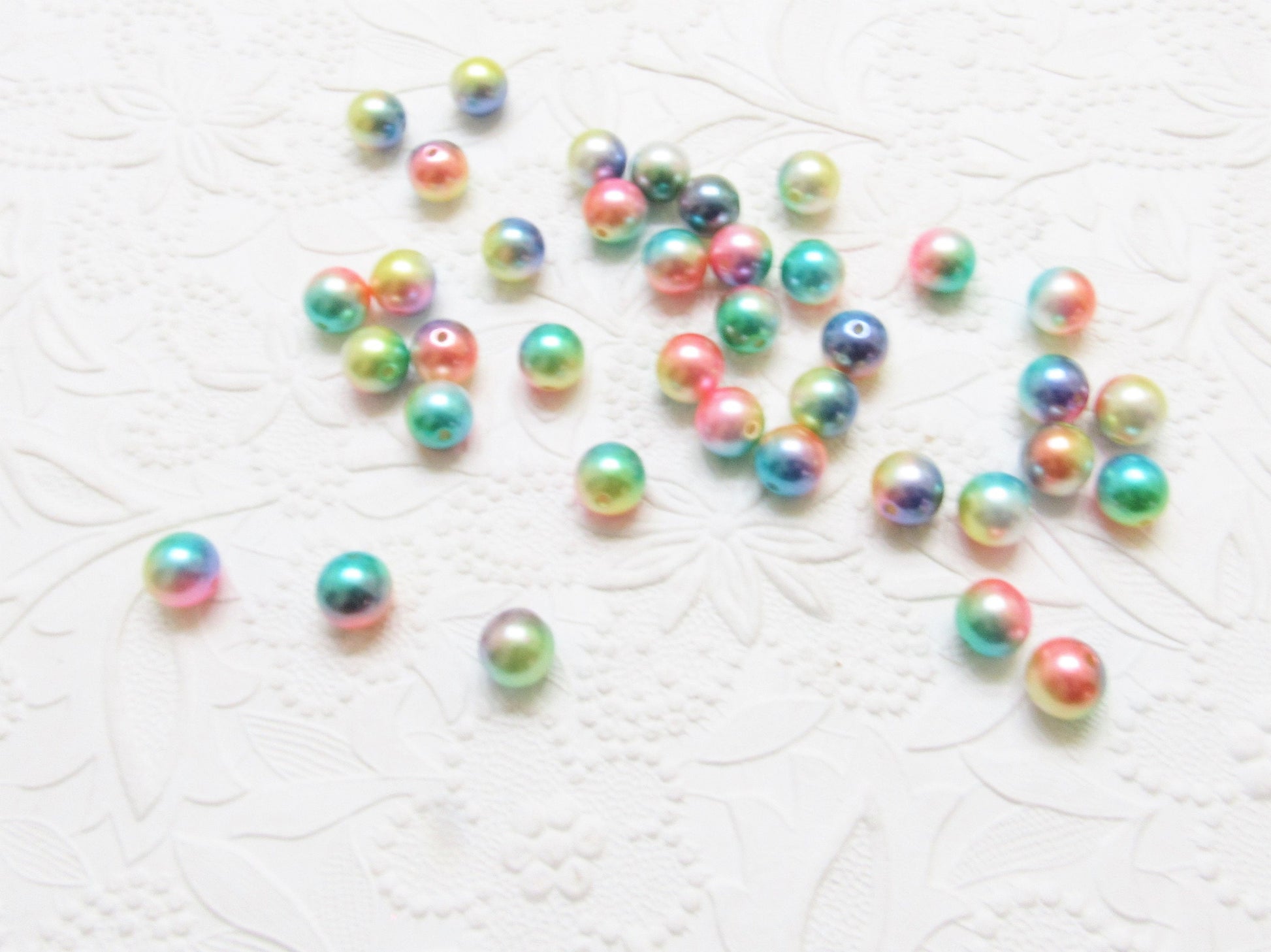 10 Or 12mm Mermaid 50 Ct. Bubblegum Pearls, Magic Chunky Pearls, Ombre Pearls, Gumball Pearls, Bubblegum Supply Bead, Jewelry Supply