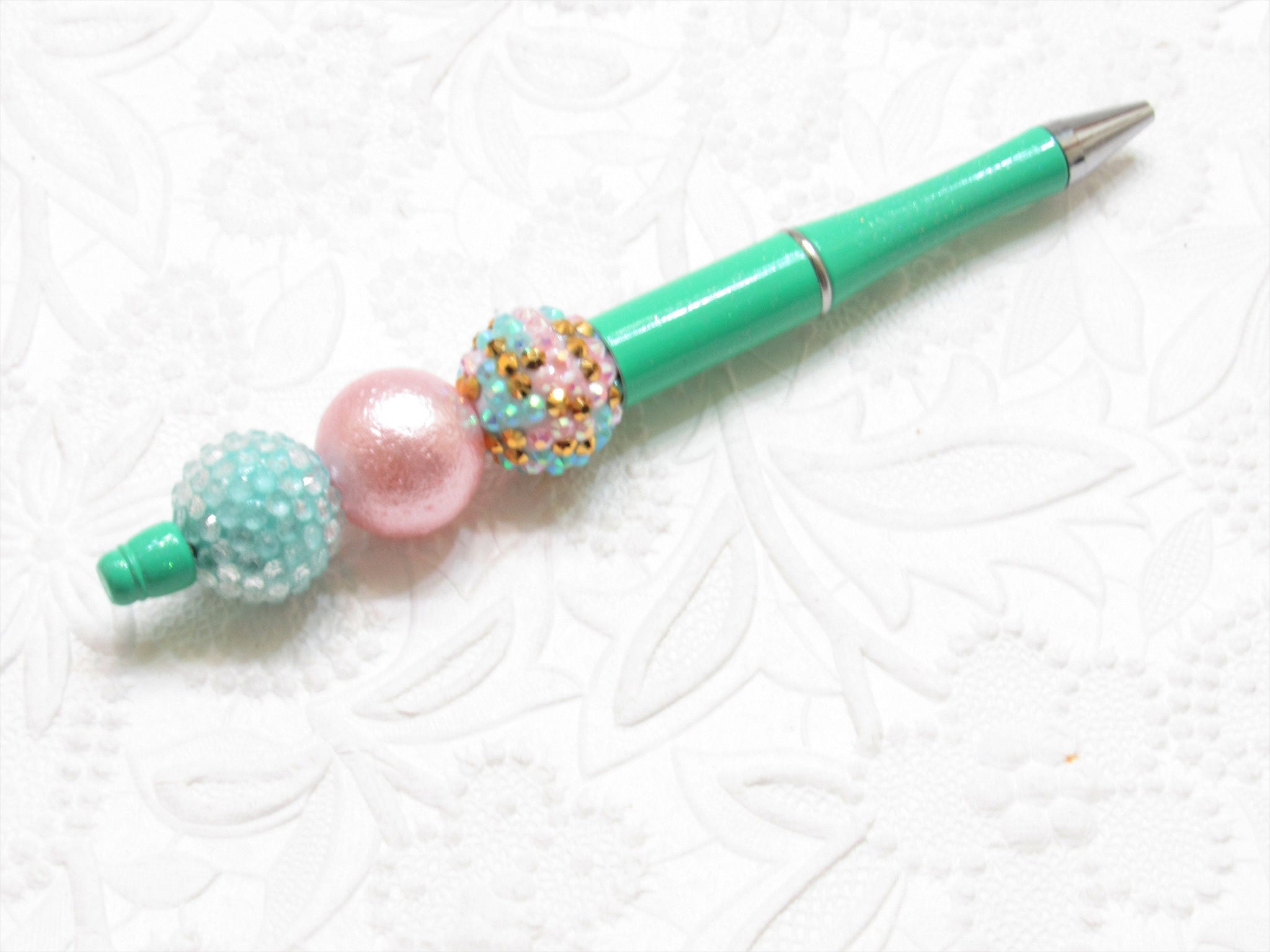 DIY Blank Silver Beadable Pens, DIY Beaded Pens