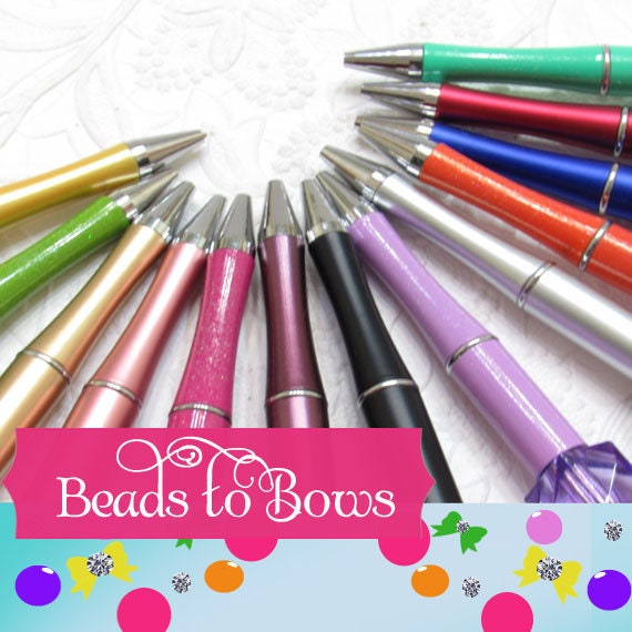 Summer Jack DIY Bubblegum Bead PLASTIC Pen Kit, Beadable Pens 20mm Chunky  Bubblegum Beads, M&M Bubbles, Bubble Gum Beads, DIY Kits 