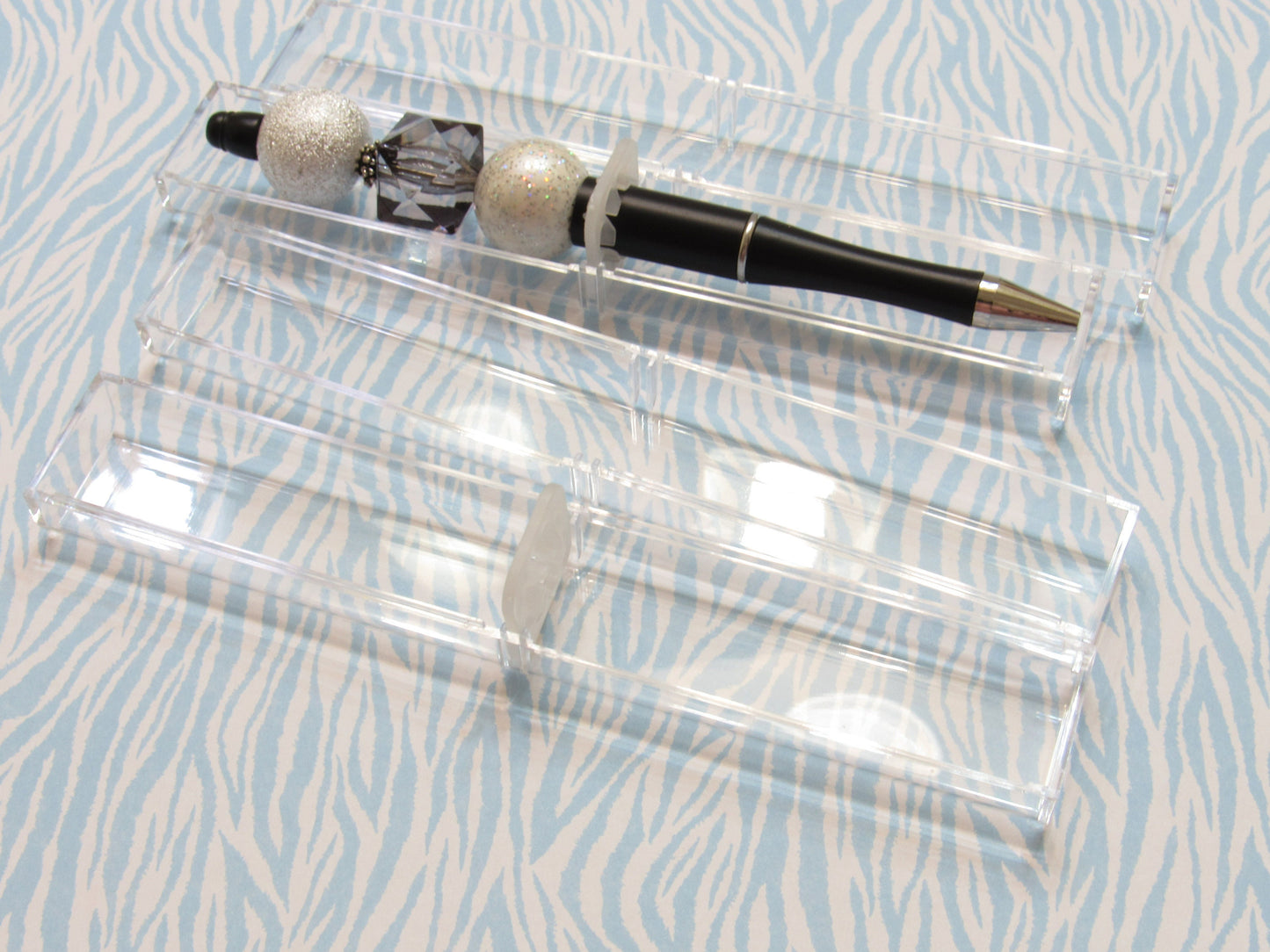 New Beadable Bubblegum Pen Case, Transparent Acrylic Case,  Promotional Pen Gift Box,  Acrylic Beadable Pen Case