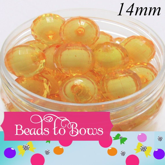 Clearance14mm Bead In A Bead, Mixed Colored Beads, Chunky Necklace Supply Bead, Gumball Beads, DIY Bubblegum Necklace Beads, DIY  Beads