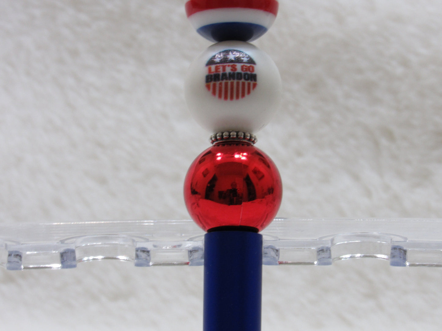 New 4th of July 20mm Red White Blue USA Lets Go Brandon Bubblegum  Beads, July 4th. Beads, Gumball Beads, Bubblegum Beads