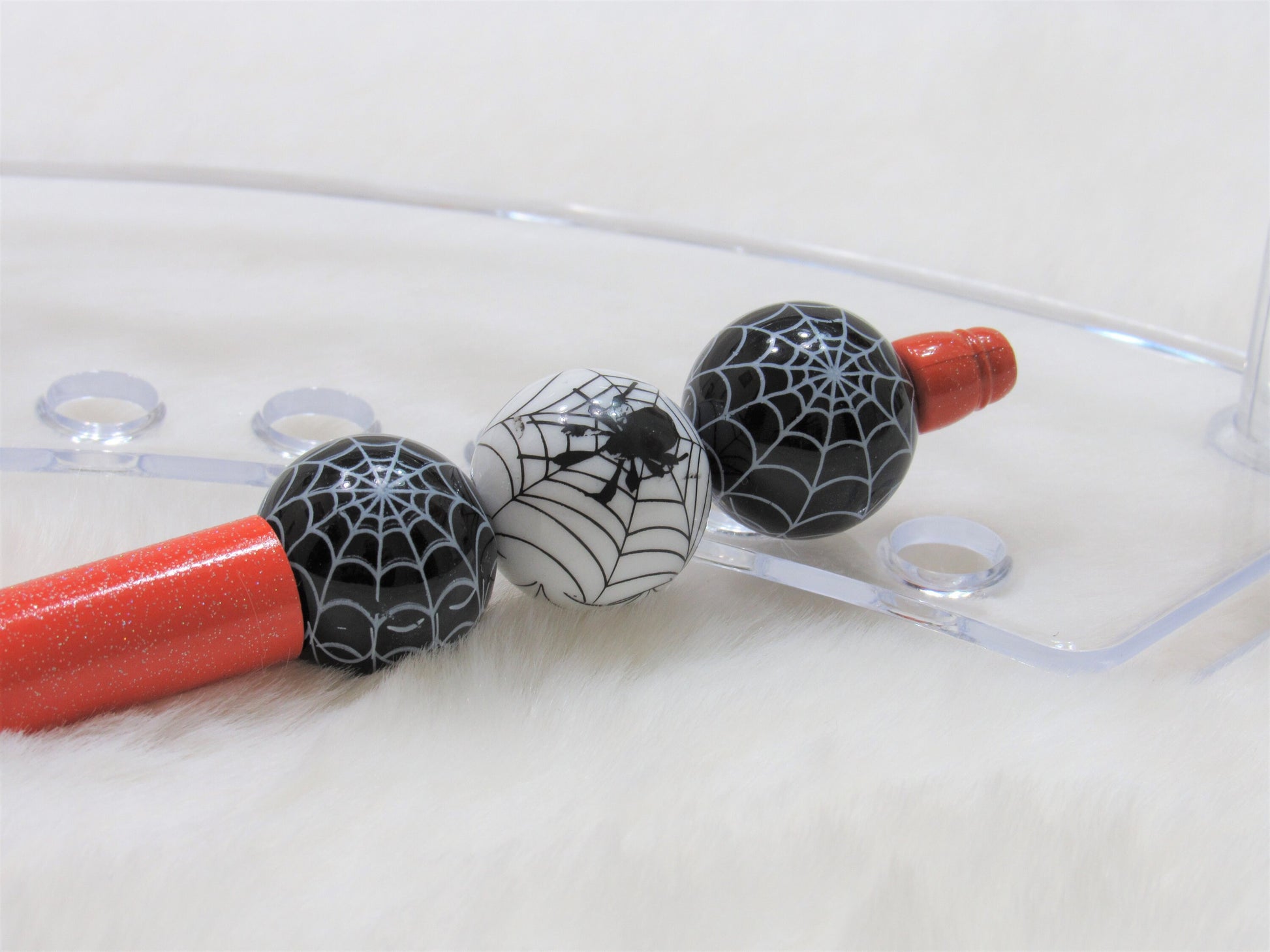 Orange Shimmer Bubblegum Beadable Pen Blanks, Light Weight Orange Pen, Black Ink DIY Plastic Beadable Pens, Plastic Pens