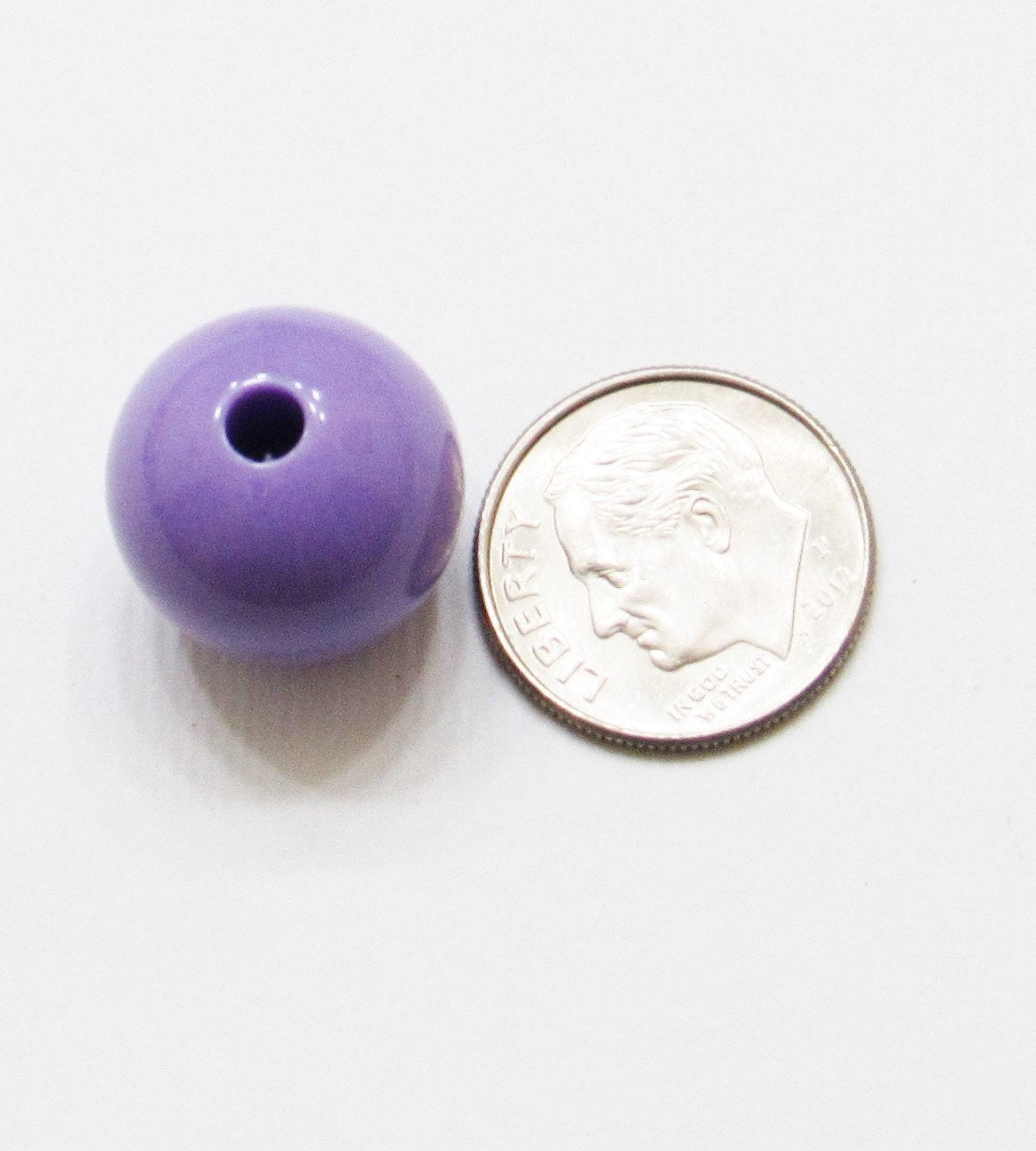 10 ct Chunky 16mm Beads Solid Purple Bubblegum Bead, Chunky Gumball Bead, Chunky Necklace Bead Supply, Acrylic Bead