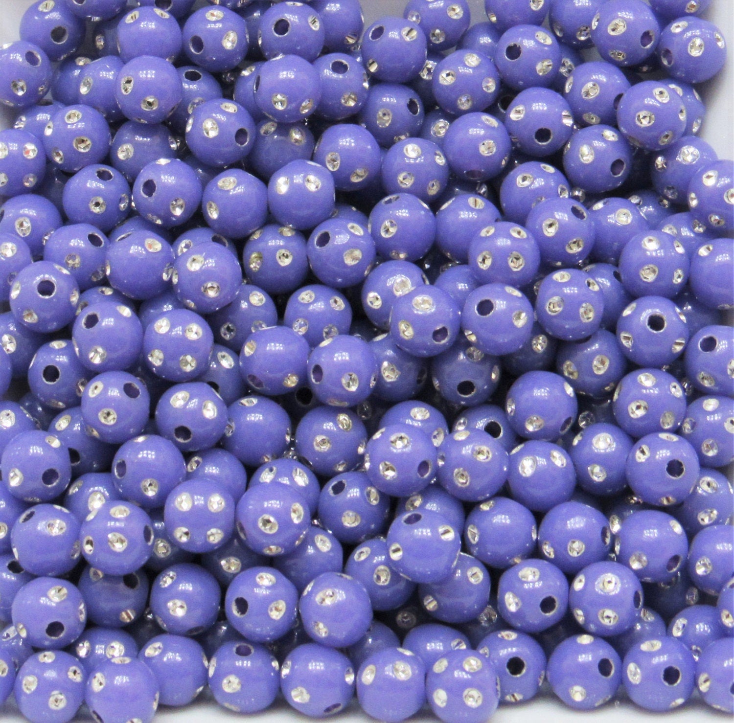 Purple 8mm Bling Bubblegum Beads, Chunky Bubblegum Bead, Acrylic Beads, Chunky Necklace Supply Beads, Chunky Gumball Beads