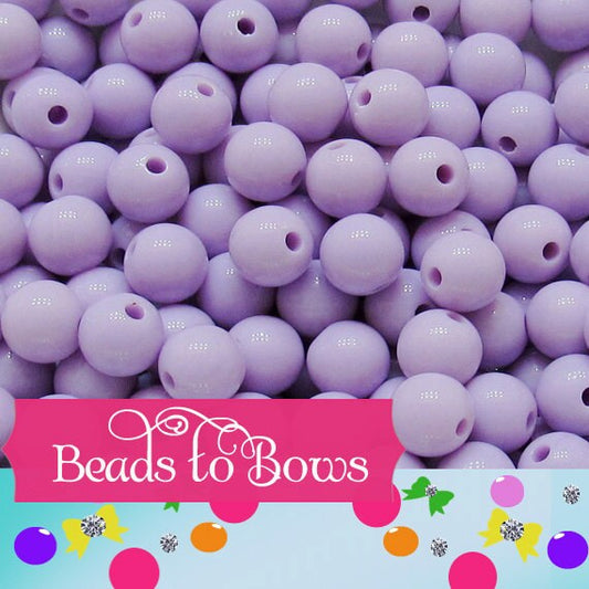 10mm Purple Bubblegum Beads, Round Bubblegum Beads, Chunky Acrylic Beads, Gum Ball Beads, Fairy Kei Beads, Chunky Necklace Supply Beads